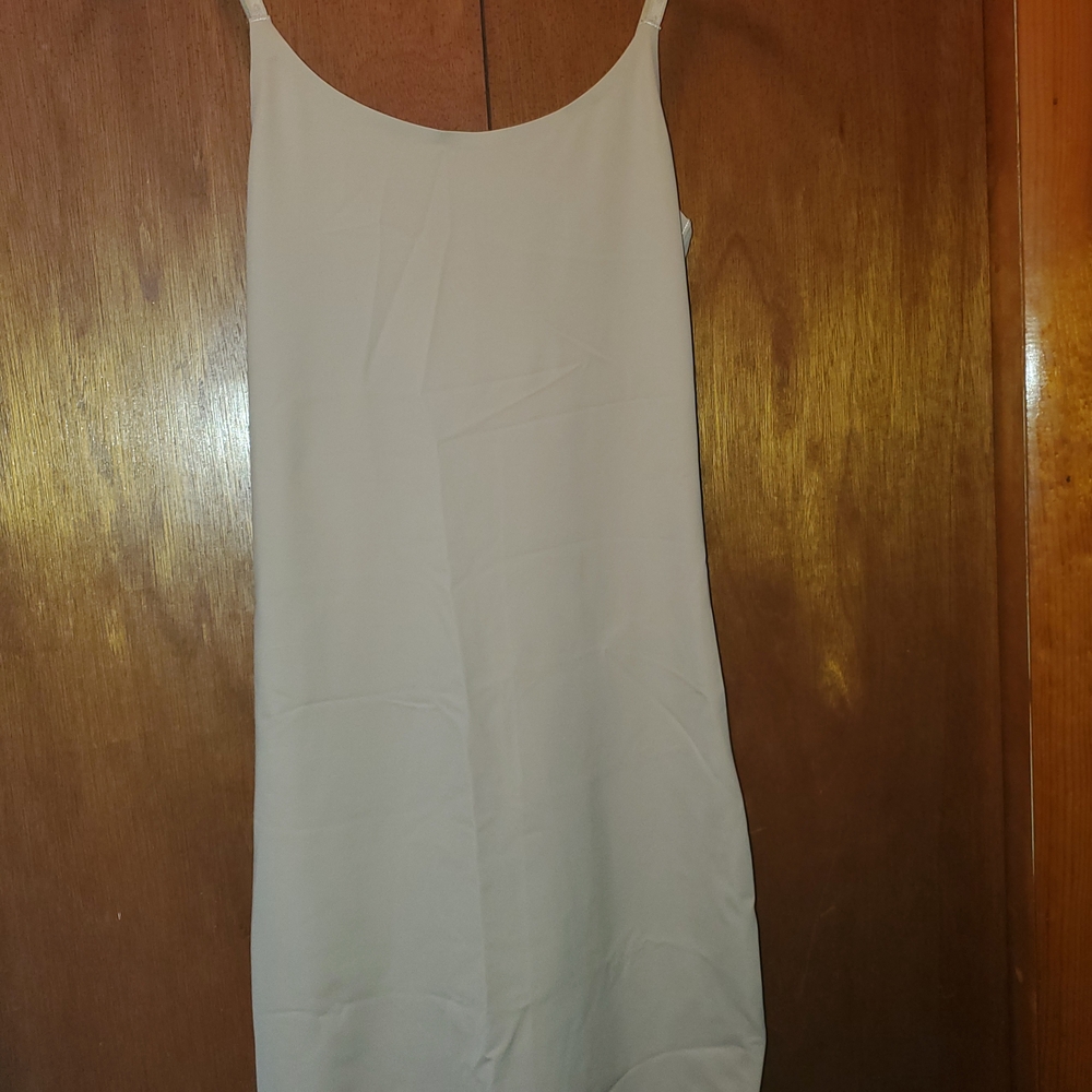 Elegant Beige Slip Dress